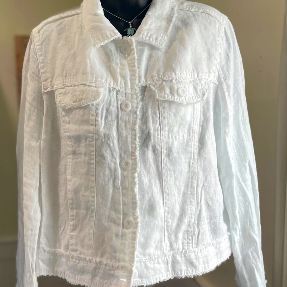 Lulu-B White Denim Jacket